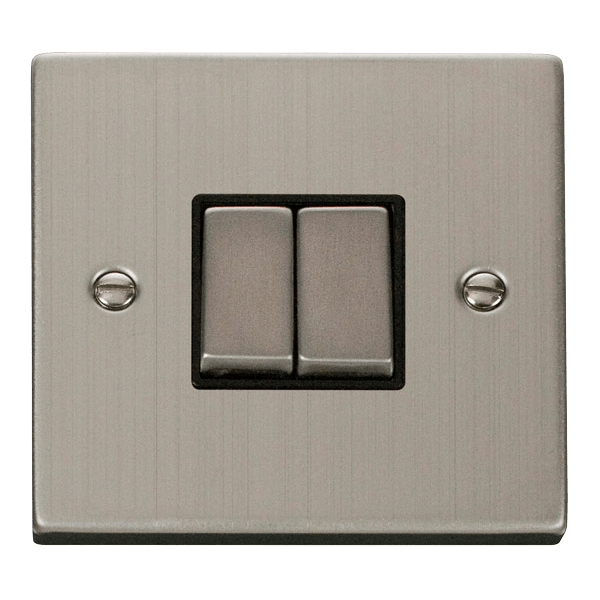 Click VPSS412BK Deco 10A 2 Gang 2 Way Switch