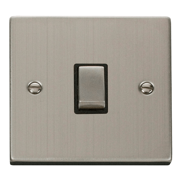 Click VPSS722BK Deco 20A 1 Gang Switch Stainless Steel