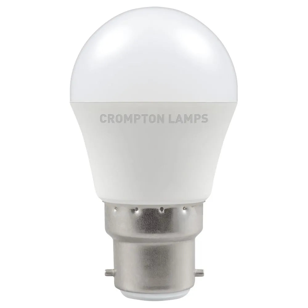 Crompton 11496 5.5W BC LED Non-Dimmable Golf Ball Lamp