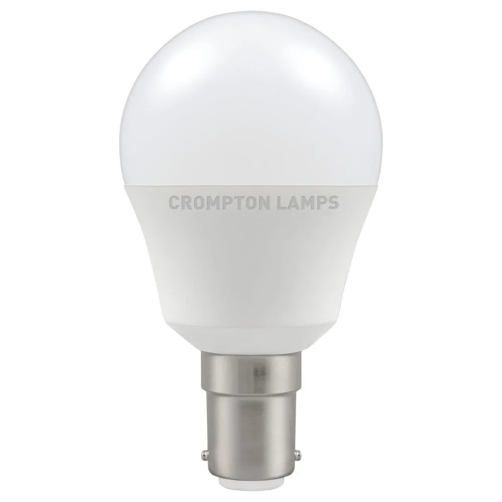 Crompton 11502 5.5W SBC LED Non-Dimmable Golf Ball Lamp 2700K