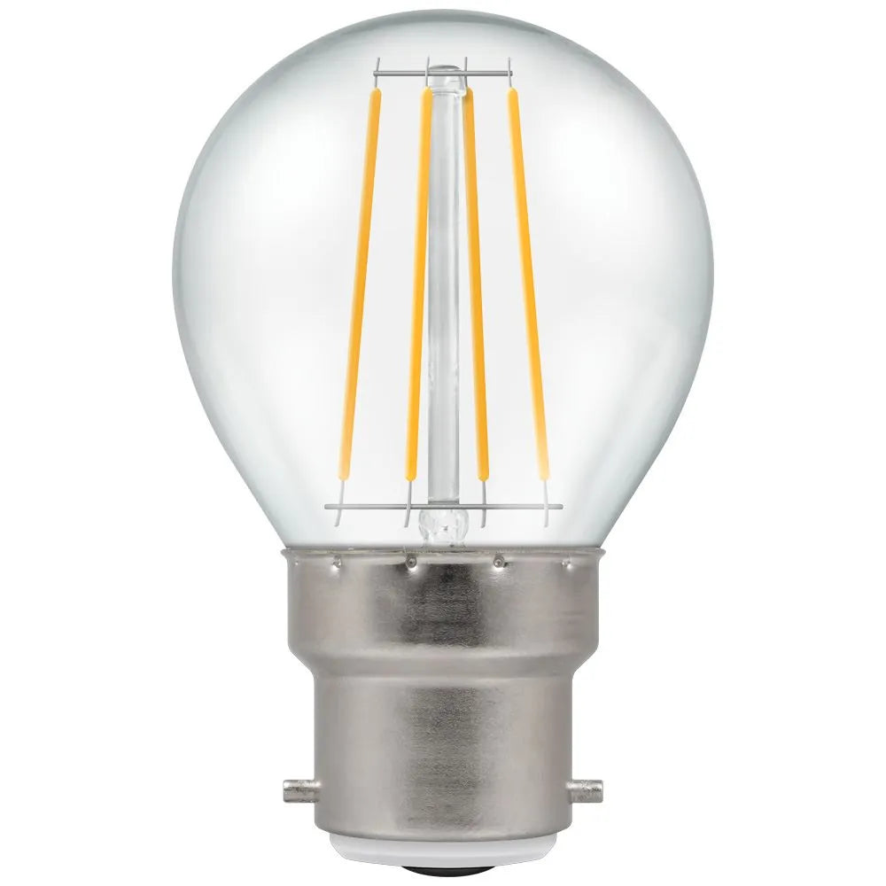 Crompton 7215 5W BC LED Dimmable Filament Round Lamp 2700K