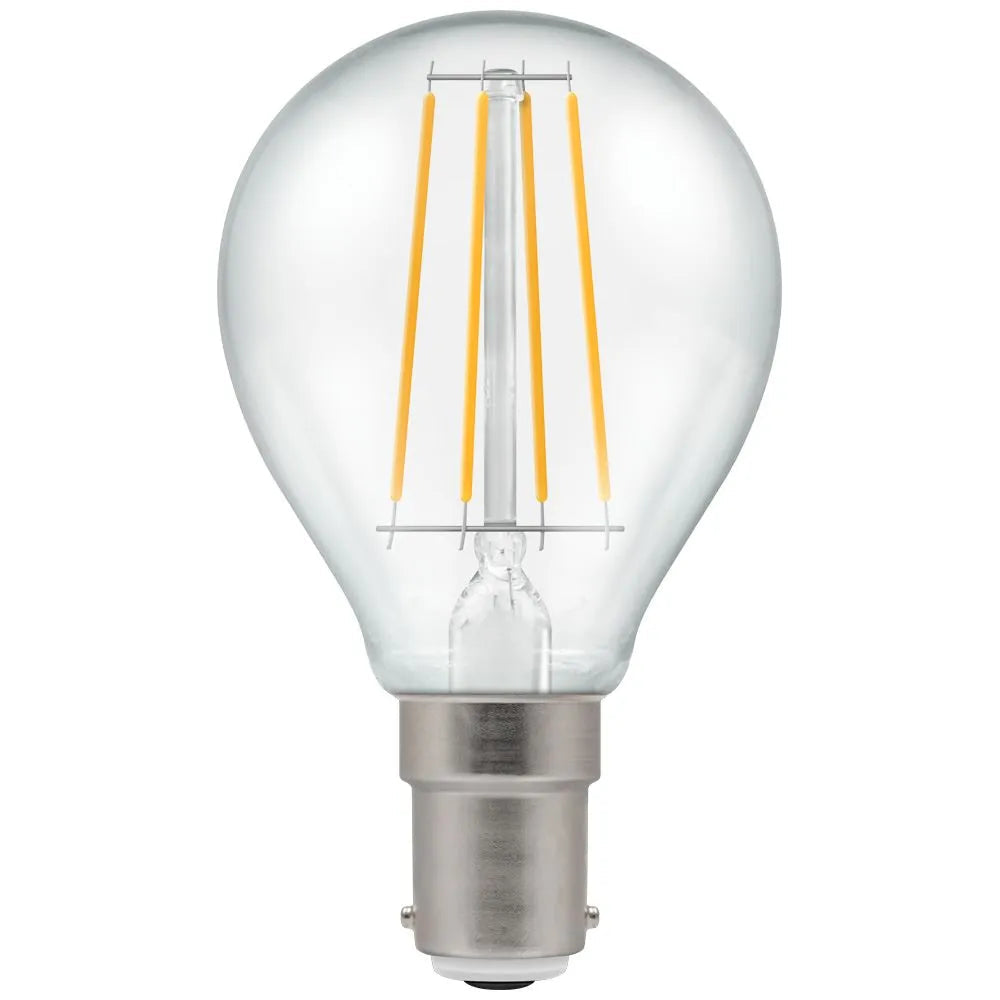 Crompton 7222 5W SBC LED Dimmable Filament Round Lamp