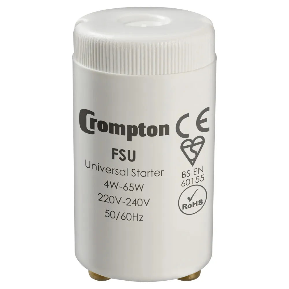 Crompton FSU-10 4W-65W 12.7mm Pin Fluorescent Starter
