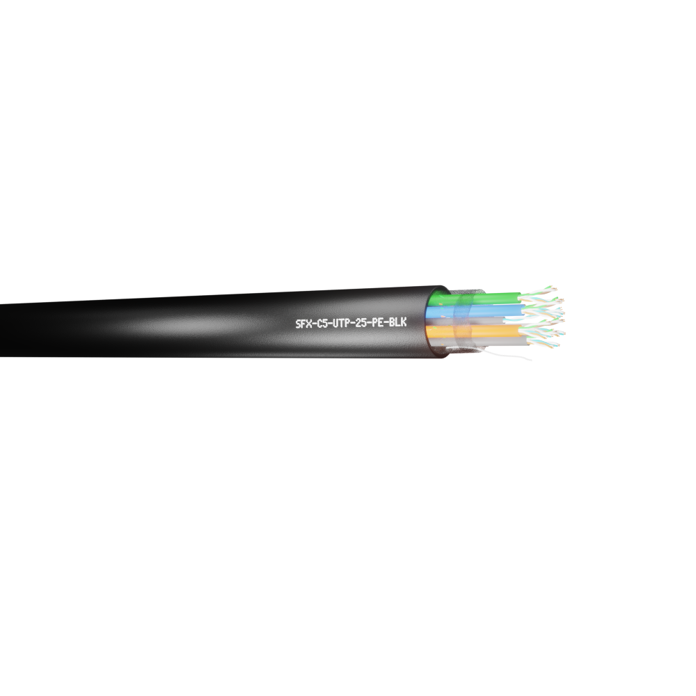 Data Category 5e, 25 pair UTP PE Cable