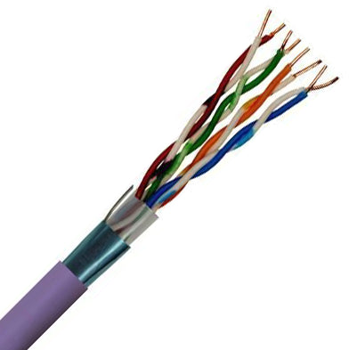 Data Category 5e, 4 pair FTP Purple LSZH Cable
