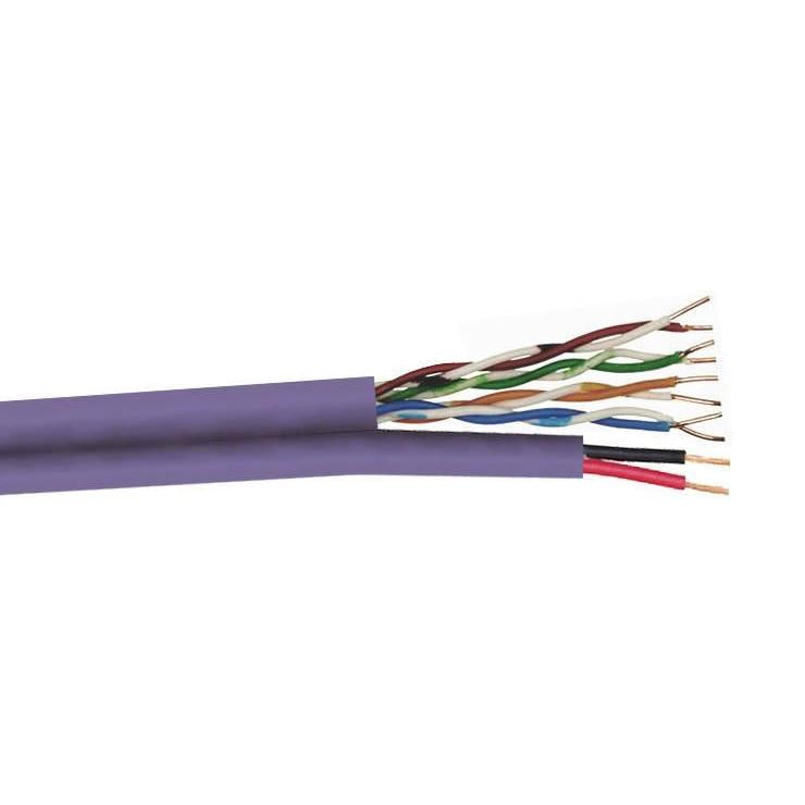 Data Category 5e, 4 pair UTP + 2x0.5mm power cores LSZH Cable