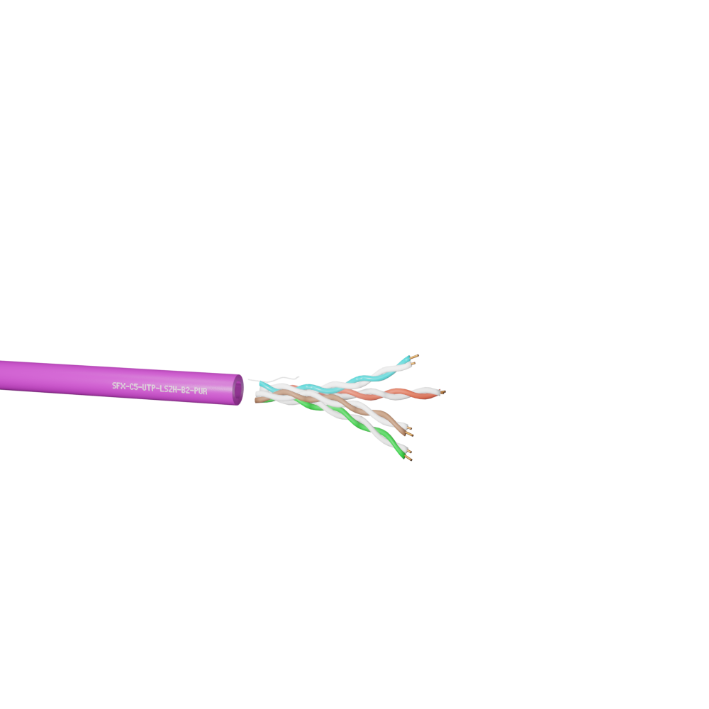 Data Category 5e, 4 pair UTP B2ca LSZH Cable