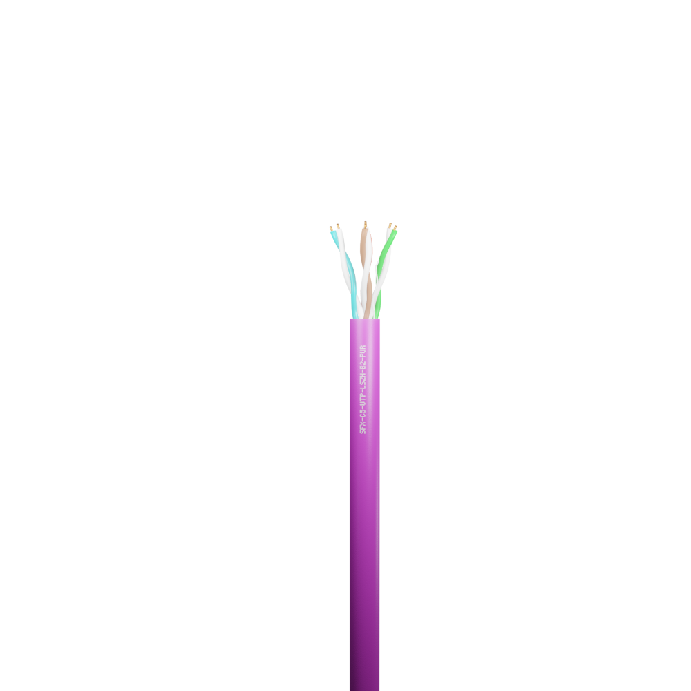 Data Category 5e, 4 pair UTP B2ca LSZH Cable