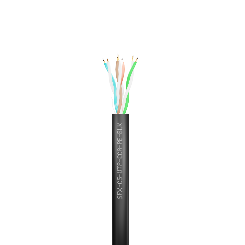 Data Category 5e, 4 pair UTP CCA Budget Grade PE Cable