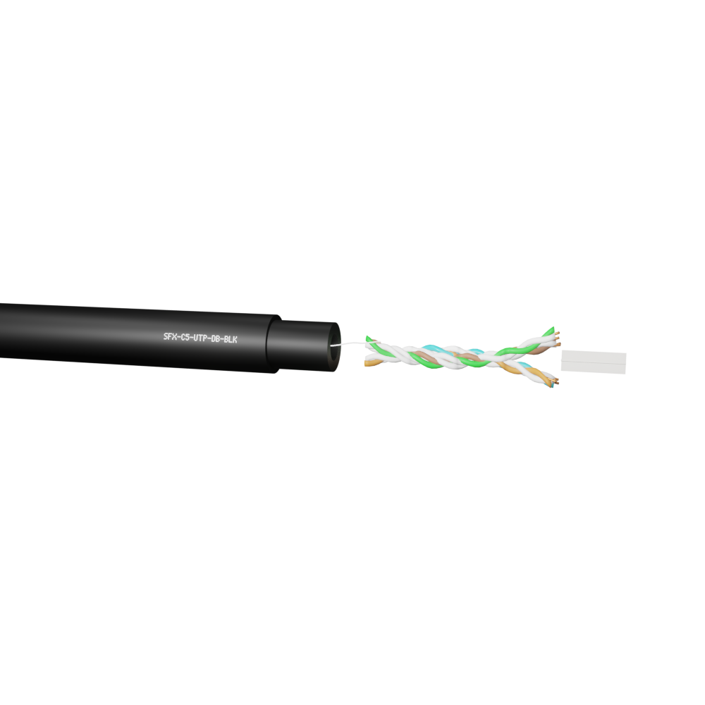Data Category 5e, 4 pair UTP Direct Burial HDPE Cable