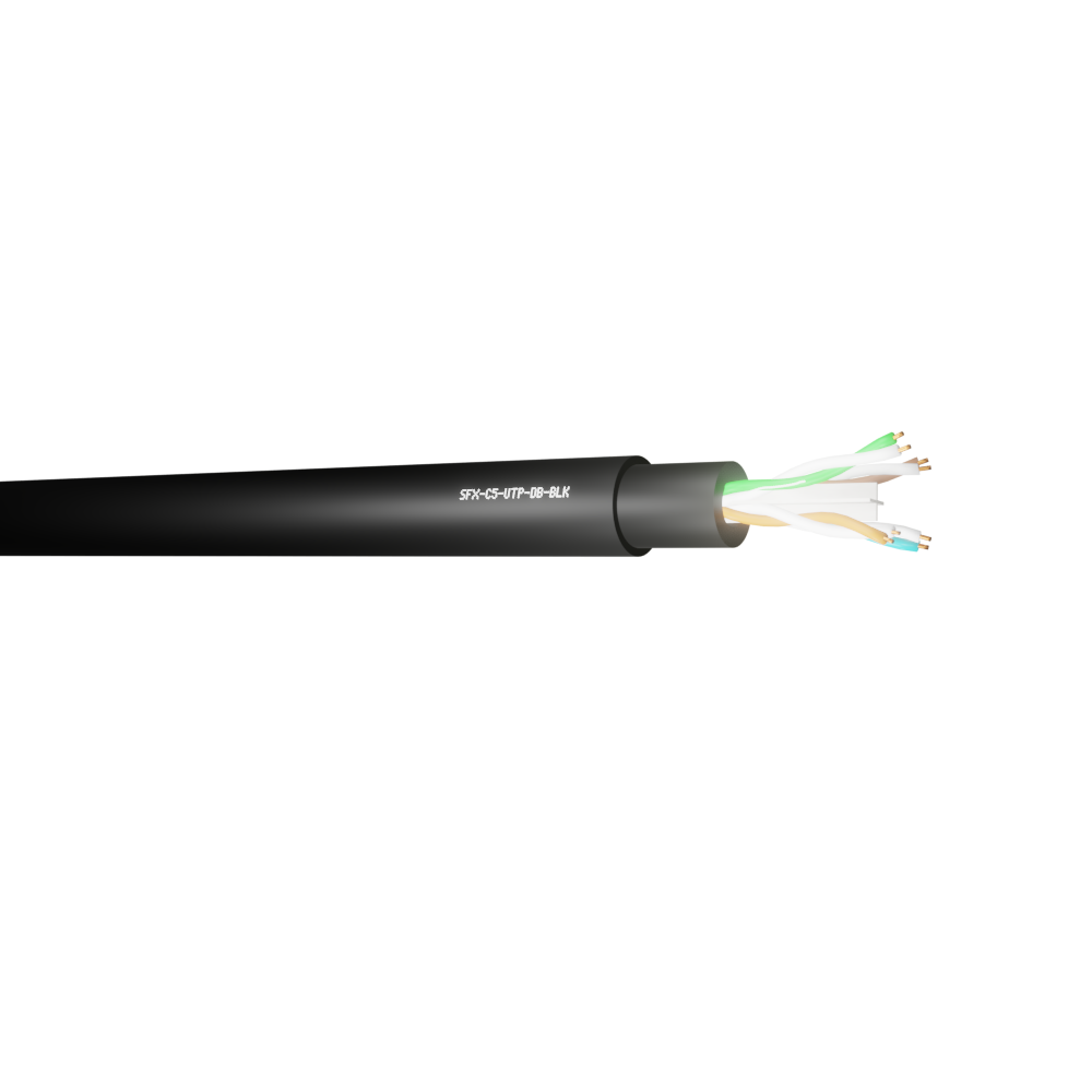 Data Category 5e, 4 pair UTP Direct Burial HDPE Cable