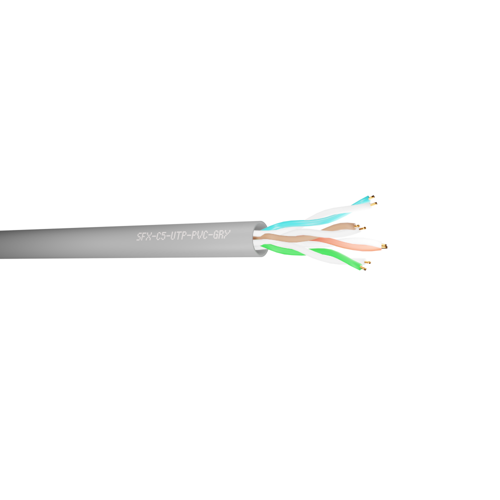 Data Category 5e, 4 pair UTP PVC Cable