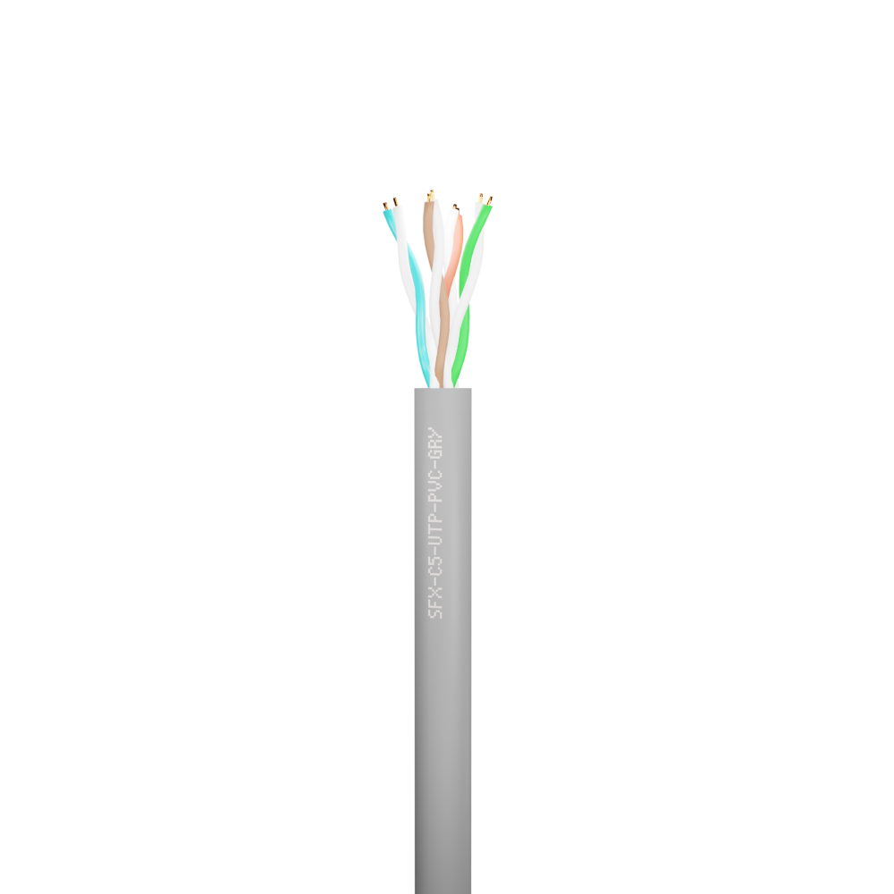 Data Category 5e, 4 pair UTP PVC Cable