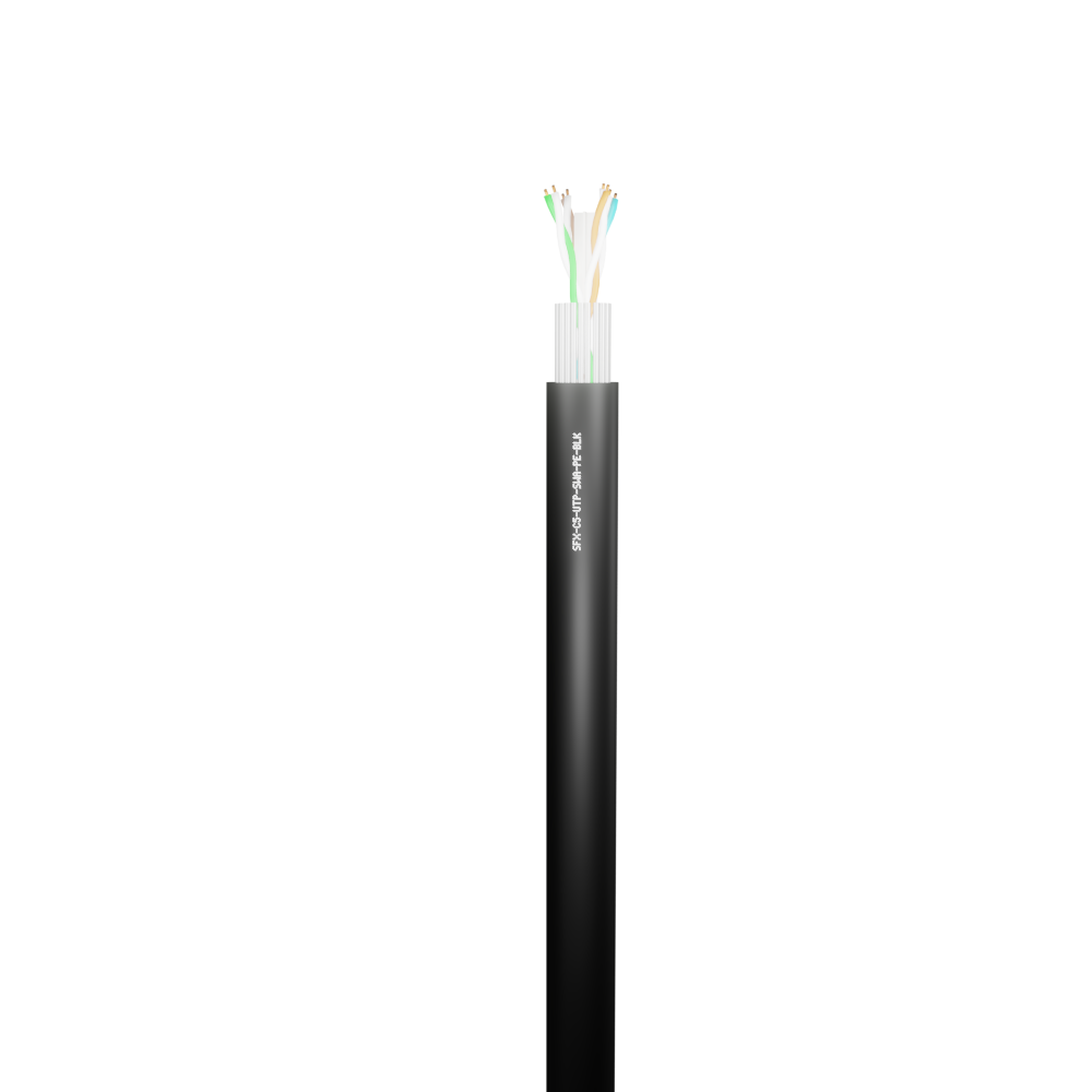 Data Category 5e, 4 pair UTP SWA PE Cable