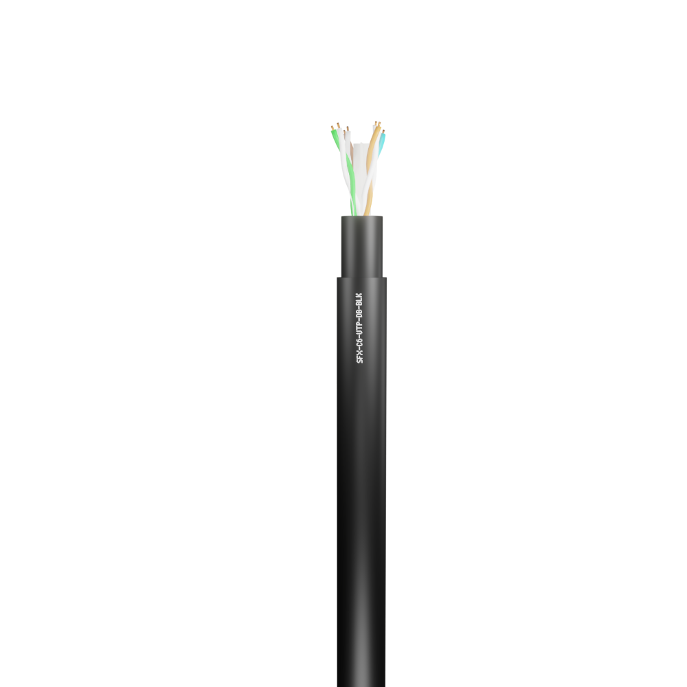 Data Category 6, 4 pair UTP Direct Burial HDPE Cable