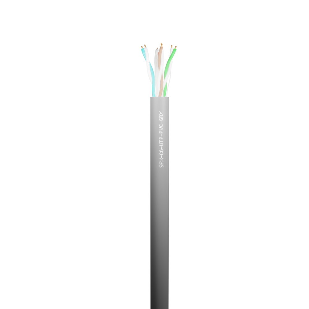 Data Category 6, 4 pair UTP PVC Cable