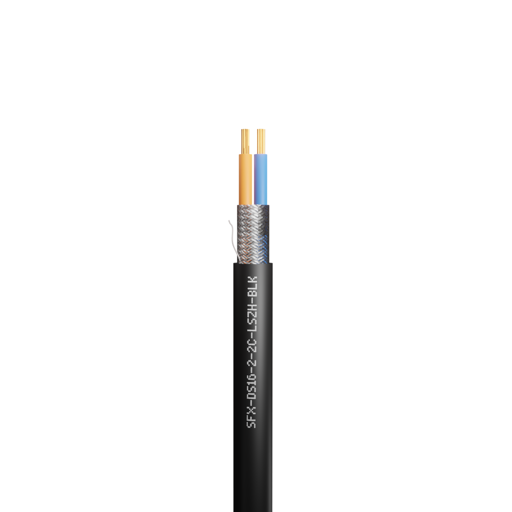 Defence Standard 16 x 0.2mm 2 Core TCWB Screened LSZH Cable