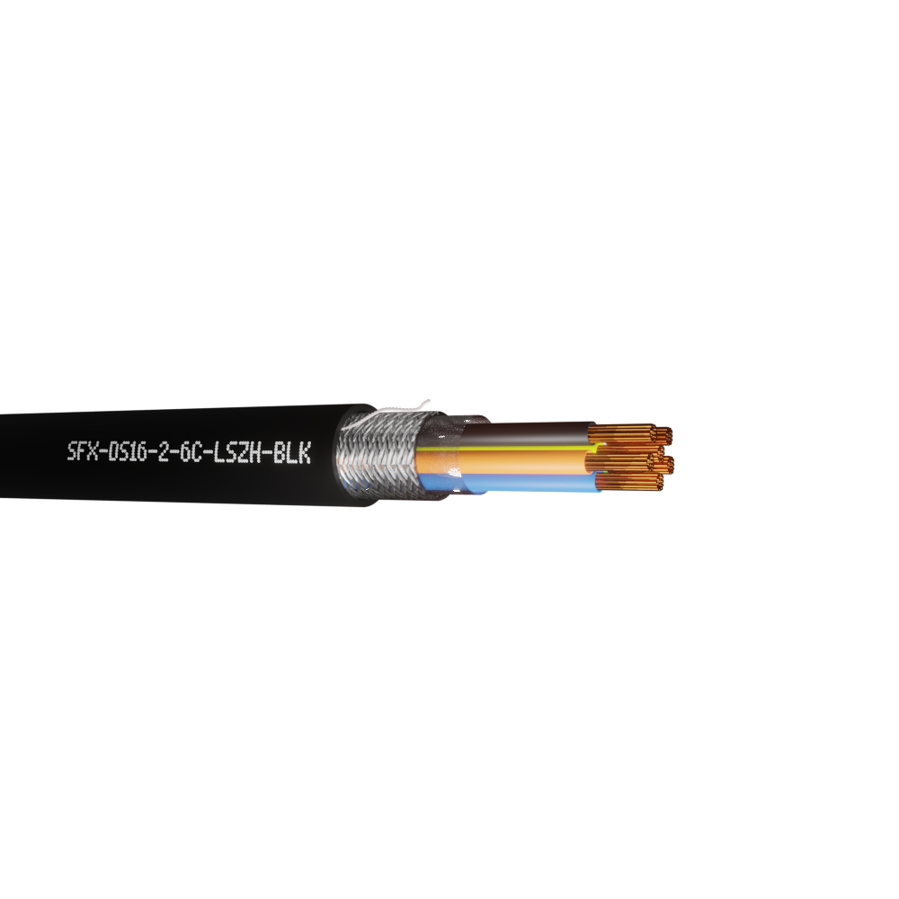 Defence Standard 16 x 0.2mm 6 Core TCWB Screened LSZH Cable