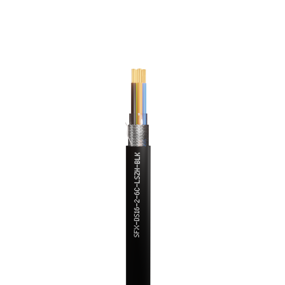 Defence Standard 16 x 0.2mm 6 Core TCWB Screened LSZH Cable