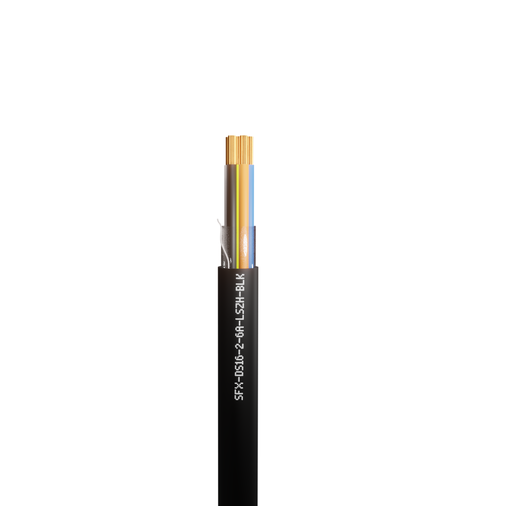 Defence Standard 16 x 0.2mm 6 Core Unscreened LSZH Cable