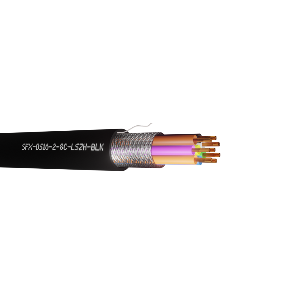 Defence Standard 16 x 0.2mm 8 Core TCWB Screened LSZH Cable