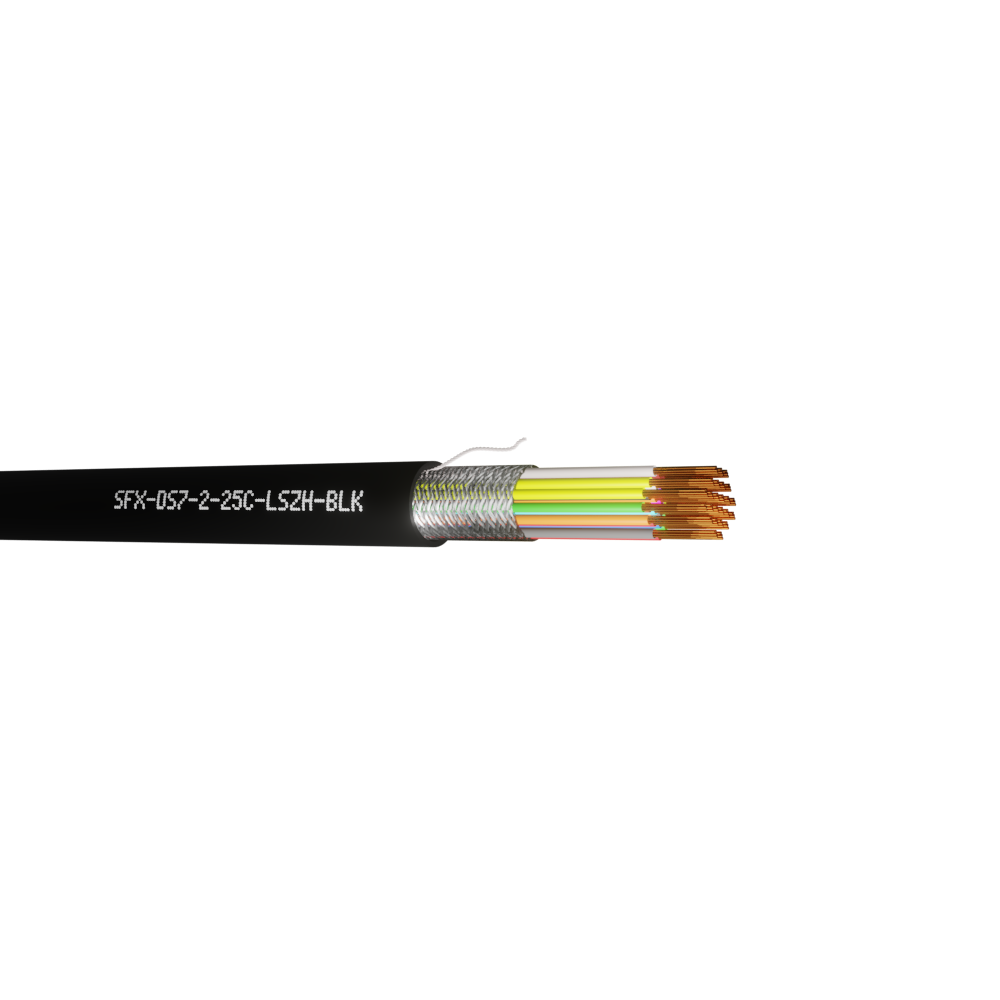 Defence Standard 7 x 0.2mm 25 Core TCWB Screened LSZH Cable