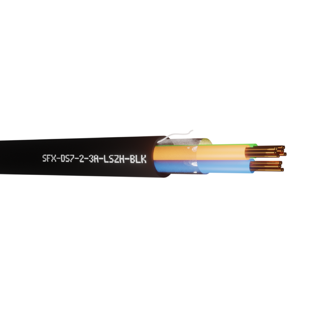 Defence Standard 7 x 0.2mm 3 Core Unscreened LSZH Cable