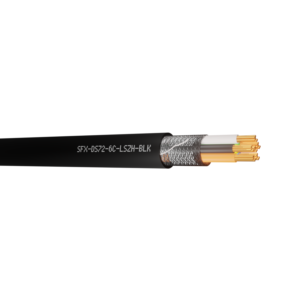 Defence Standard 7 x 0.2mm 6 Core TCWB Screened LSZH Cable