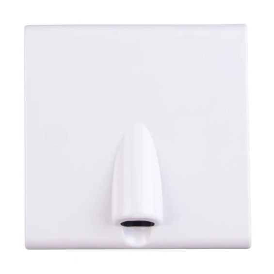 Deta S1215 Slimline 25A Flex Outlet Plate with Bottom Flex Outlet White