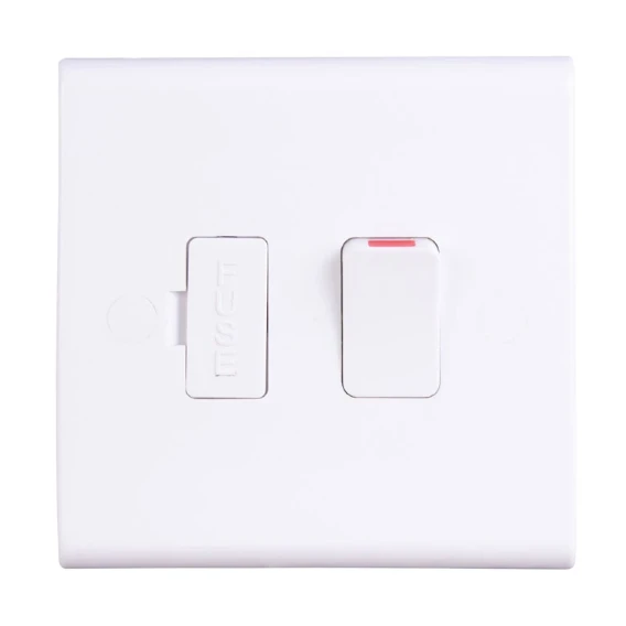 Deta S1370 Slimline 13A Switched Fused Spur White
