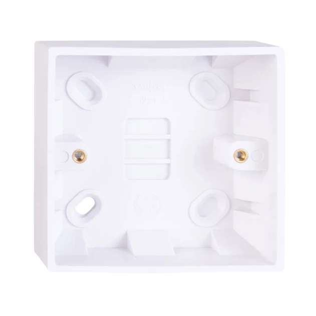 Deta V1221 1 Gang 25mm Pattress Back Box White