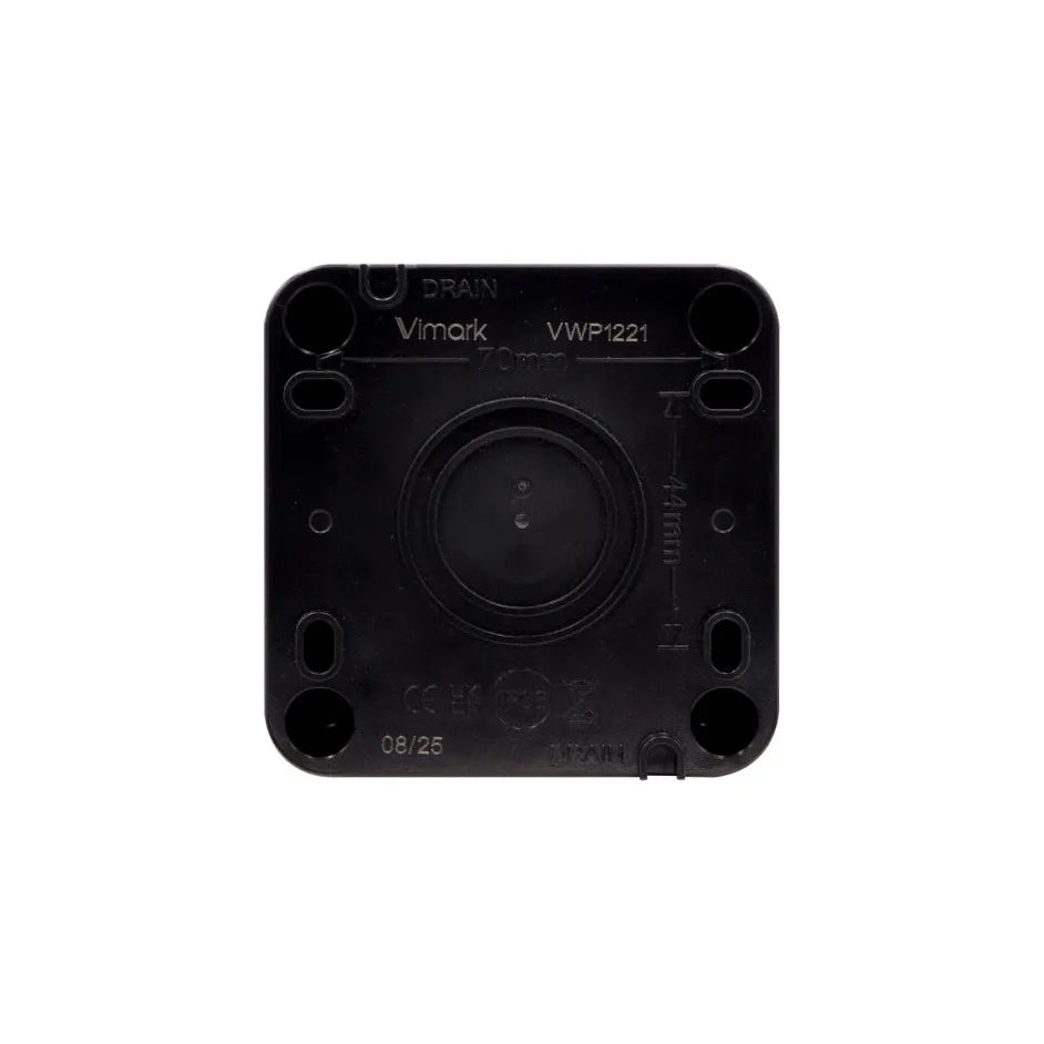 Deta Vimark VWP1221 WeatherPro IP66 1 Gang 2 Way 20AX Switch with Neon