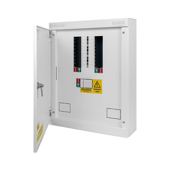 Elucian TPEB6 6 Way 125A Three Phase Distribution Board Without Incomer