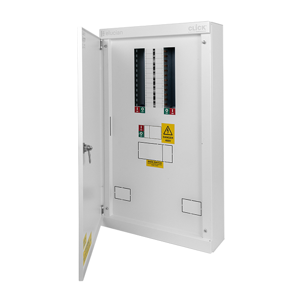 Elucian TPEB8 8 Way 125A Three Phase Distribution Board Without Incomer