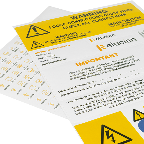 Elucian TPLABELK Three Phase Label Pack