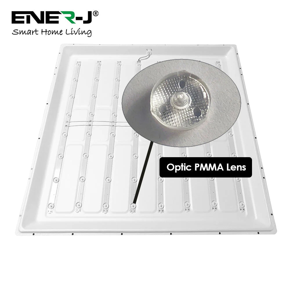 Ener-j E123 LED Backlit Panel, 1200x600mm, 50W, 6000Lm, 6000K Pack of 2