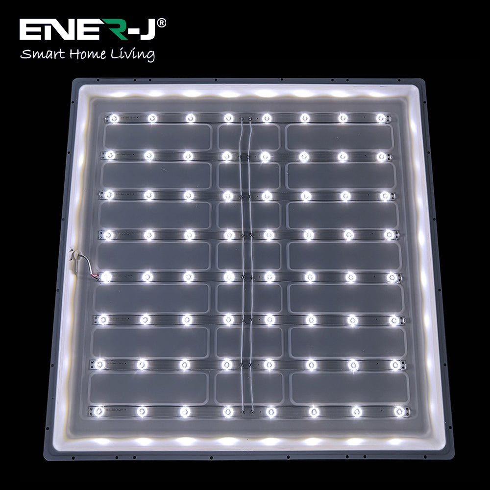 Ener-j E132 595x595mm Backlit Panels Lifud Driver, 4000 lumens, TPA Diffuser, 6500K Pack of 2