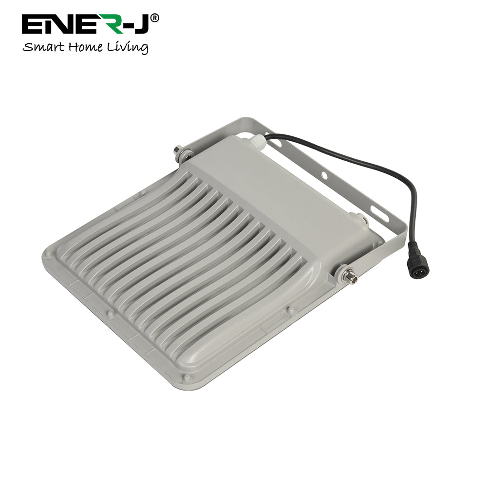 Ener-j E191 100W LED Floodlights with Solar Panels, 18W Solar Panel, 15AH Battery, 1700 lumens