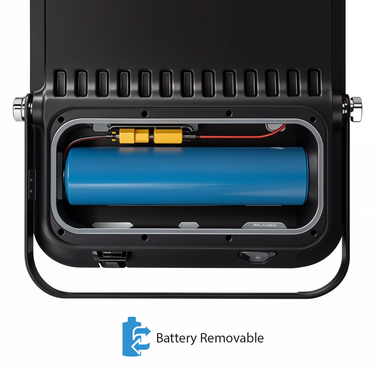 Ener-j E194X 150W LED Floodlights with Solar Panels, 15W Solar Panel, 15AH Battery, 1800 lumens