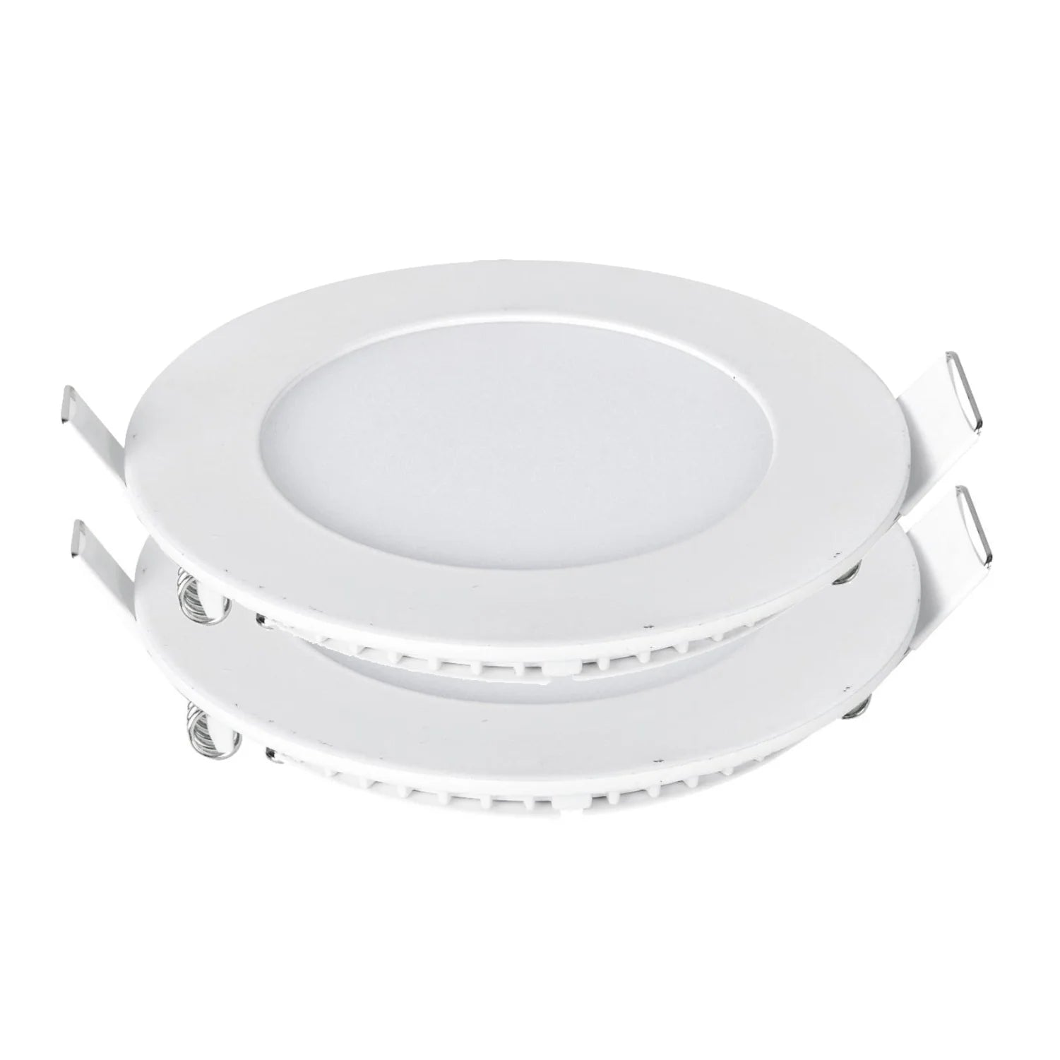 Ener-j E303 3W Recessed Round LED Mini Panel 85mm diameter (Hole Size 70mm), 6000K Pack of 2