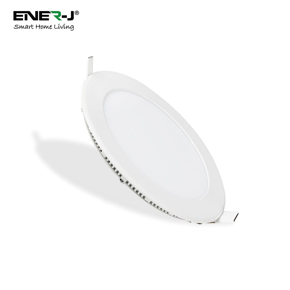 Ener-j E308 12W Recessed Round LED Mini Panel 175mm diameter (Hole Size 160mm), 4000K Pack of 2