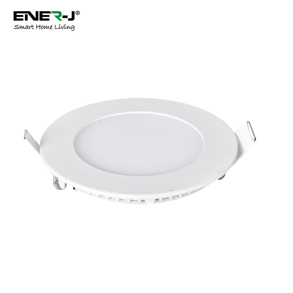 Ener-j E308 12W Recessed Round LED Mini Panel 175mm diameter (Hole Size 160mm), 4000K Pack of 2