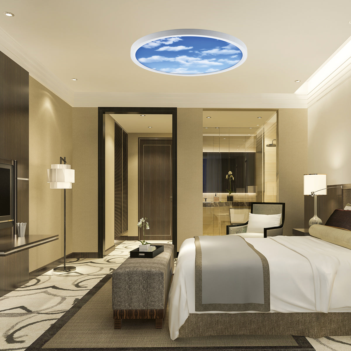 Ener-j E313 Surface mounted SKY LED Ceiling Light, 24W