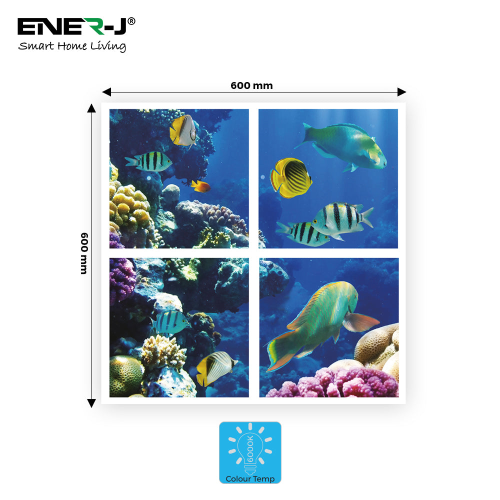 Ener-j E803 Marine LED Panel 2D version, 60x60cms, 40W Pack of 4