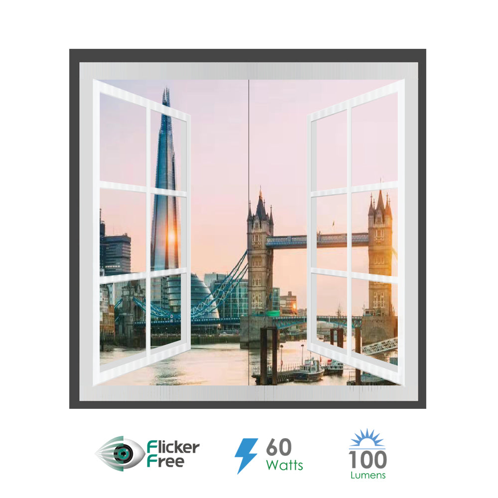 Ener-j E805 1200x600mm Landscape Surface Panel with London Skyline & Bridge 2D Design Pack of 2