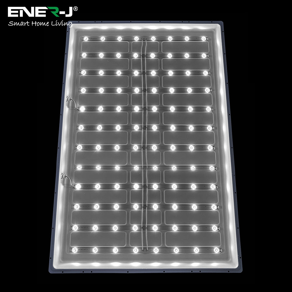 Ener-j E816 LED Backlit Panel, 1200x600mm, 60W, 6000Lm, CCT Switchable (6000K-4000K-3000K) Pack of 2