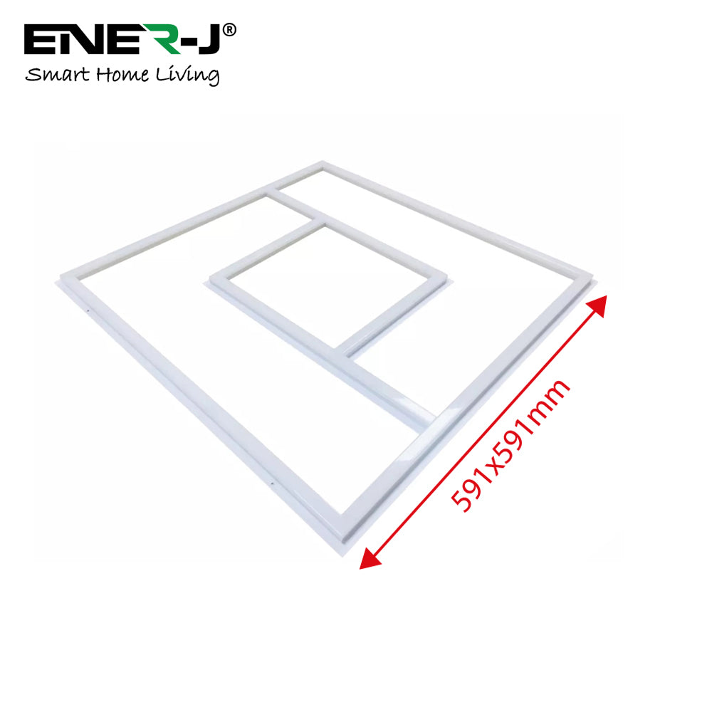 Ener-j E817 600x600mm LED Panel Light with PD Design, 40W 4000 Lumens, 6000K Pack of 2