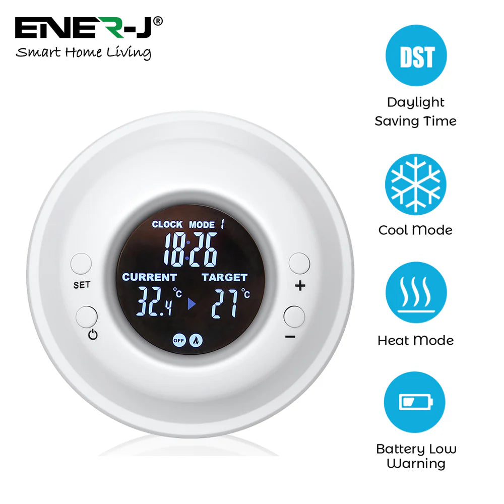 Ener-j IH1040 RF Thermostat for Infrared heating panel wih UK Plug, Max 3680W