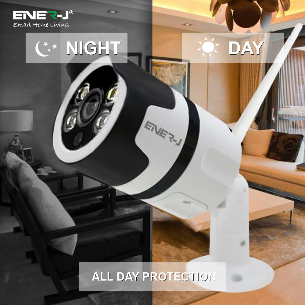 Ener-j IPC1015 Smart WiFi Outdoor Bullet IP Camera, 1080P HD