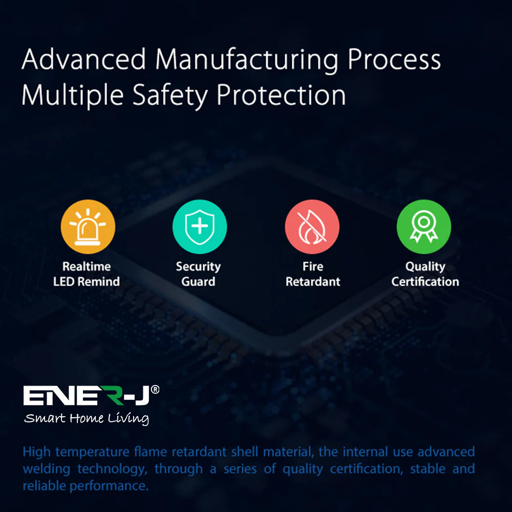 Ener-j SHA5265-4 Smart WiFi Wireless Door Sensor Pack of 4